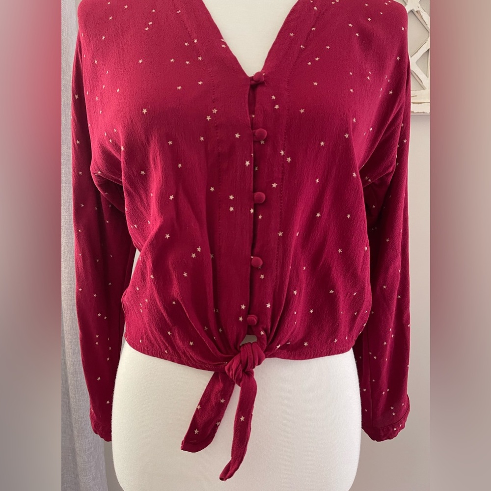 Rails Sloane Rogue Gradient Stars Button Down V-N… - image 5